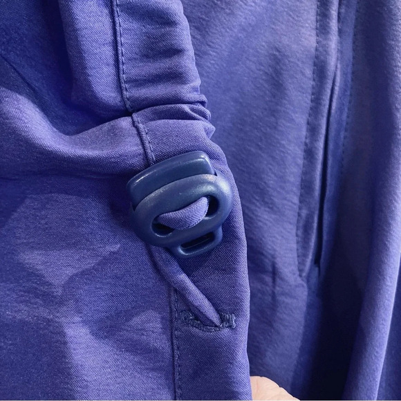 SAMUEL DONG Sz L Bubble Hem Slouchy Neck Drawstring Collar & Waist Trenchcoat - Picture 4 of 12